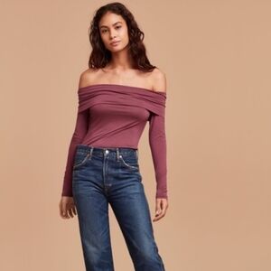Wilfred Off Shoulder Long Sleeve Top